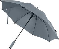 Niel 23"automaattisesti avautuva sateenvarjo kierrätetystä PET-muovista, harmaa liikelahja logopainatuksella